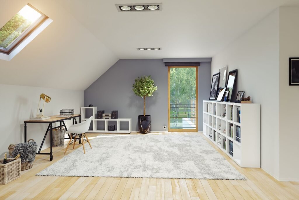 Séjour & salon sous toiture