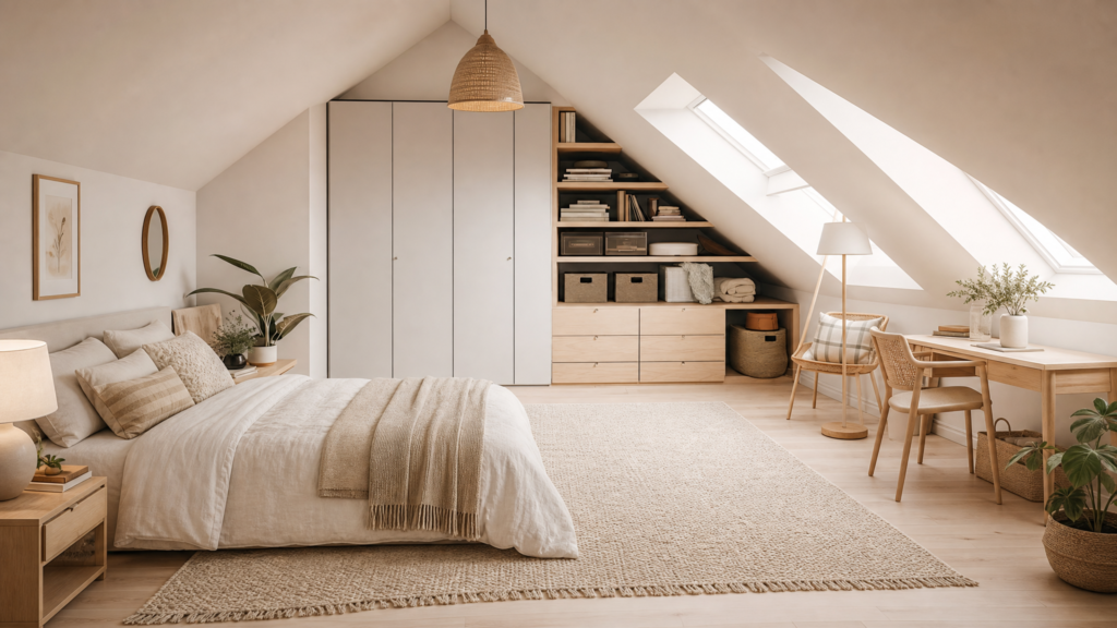 Chambre parentale sous combles